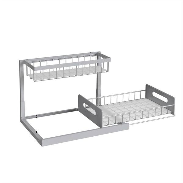 💚2 Tier Under Sink and Cabinet Organizer with Pull Out and Slide Out for Kitchen and Bathroom Storage (2-Pack)