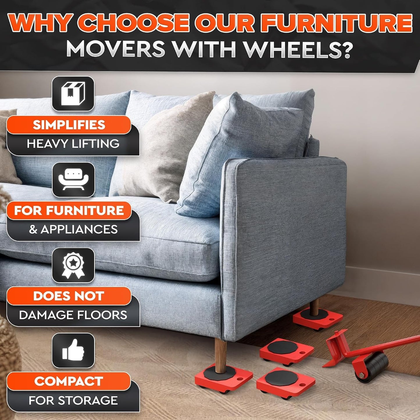 ❤Furniture lifting tool set